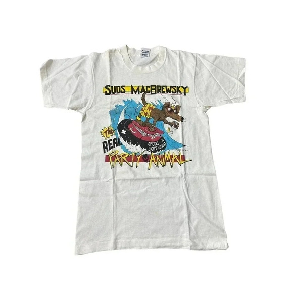 Fruit of the Loom VTG Spuds MacBrewsky T-Shirt‎ large single stitch - Picture 1 of 7